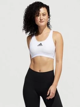 adidas Don't Rest Alphaskin Bra, White, Size S, Women