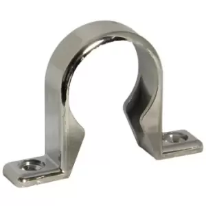 Univ compr chrome 40MM waste clips (PK3) - Silver - Floplast