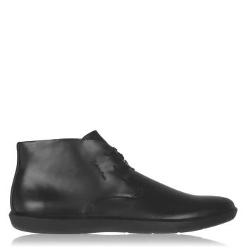 Calvin Klein Macro Leather High Top - Black