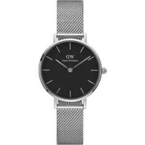 Ladies Daniel Wellington Classic Petite 28 Sterling Black Watch