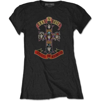 Guns N' Roses - Appetite for Destruction Womens XX-Large T-Shirt - Black