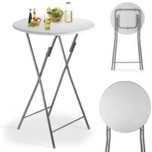 Bar Table White Wood Dekor 130x60cm Foldable