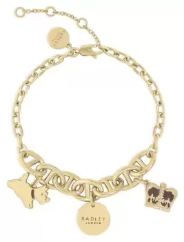 Radley RYJ3268S Gold Plated Crown and Scottie Dog Jewellery