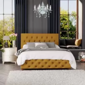 Laurence Llewelyn-Bowen Laurence Llewelyn Bowen Luna Ottoman Storage Bed Plush Velvet Ochre King