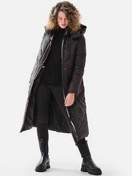 Regatta Longley Full Length Jacket - Black, Size 10, Women