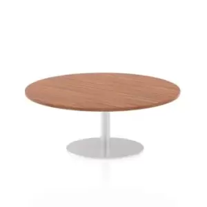 Italia Poseur Table Round 1200 Top 475 High Walnut