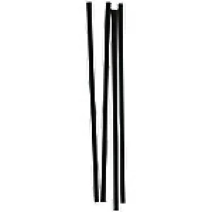 Plastico Biodegradable Paper Straws Paper 0.6 x 20cm Black 250 Pieces