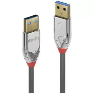 LINDY USB cable USB 3.2 1st Gen (USB 3.0 / USB 3.1 1st Gen) USB-A plug, USB-A plug 1m Grey 36626