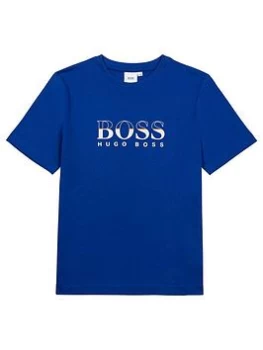 Hugo Boss Short Sleeve Chest Logo T-Shirt Blue Size 8 Years Boys