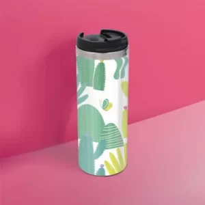 Cactus Pattern Stainless Steel Travel Mug