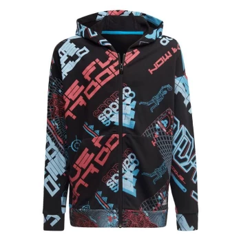 adidas ARKD3 Full-Zip Hoodie Kids - Black / White / Multicolor