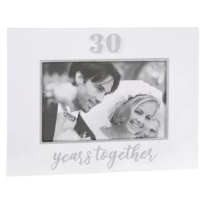 Modern 30th Anniversary Photo Frame 6x4