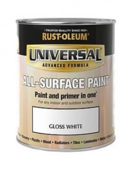 Rust-Oleum Universal Metal And All Surface Paint - Gloss White 750Ml