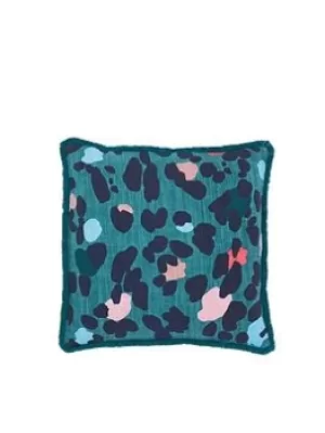 Joules Lynx Leopard Cushion