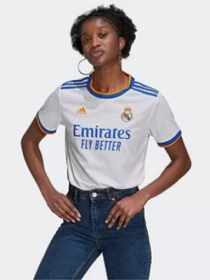 adidas Real Madrid 21/22 Home Jersey, White, Size XS, Women