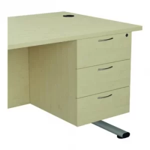 Jemini 655 Fixed Pedestal 3 Drawer Maple KF74420