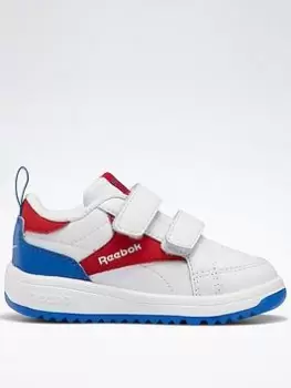 Reebok Weebok Clasp Low Shoes, White/Red, Size 7.5 Younger, Women