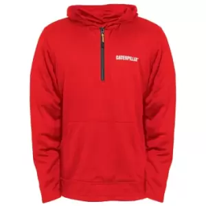 Caterpillar Mens Guardian Hoodie (Large) (Red Tide)