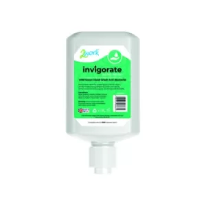 2Work Invigorate Hand Soap Anti-Bac 1L (Pack of 6) 2W08666