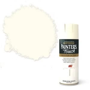 Rust-Oleum Painter's touch Heirloom white Satin Multi-surface Decorative spray Paint 400ml