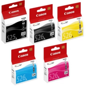 Canon PGI525 Black and CLI526 Tri Colour Ink Cartridge