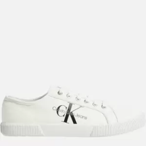 Calvin Klein Jeans Mens Essential Vulcanised Trainers - Bright White - UK 10.5