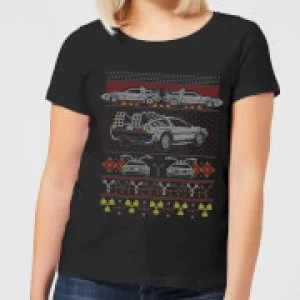 Back To The Future Back In Time for Christmas Womens T-Shirt - Black - M