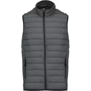 Kariban Mens Quilted Lightweight Down Bodywarmer (S) (Marl Dark Grey)