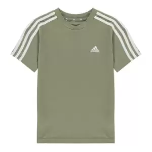 adidas Stripe Essentials T-Shirt Junior - Green