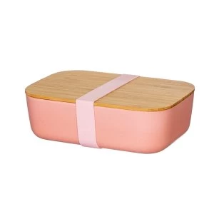 Sass & Belle Pink Bamboo Lunch Box