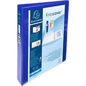 Kreacover Ring Binder PP A4+ 4D Rings 30mm, S47mm, A4+, Blue, Pack of 10