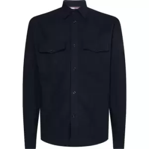 Tommy Hilfiger Brushed Overshirt - Blue