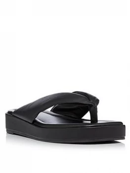 Dune London Longisland Flip Flop - Black, Size 6, Women