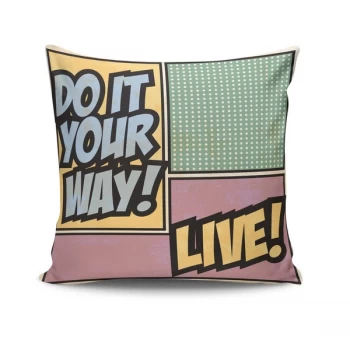 NKRLNT-085 - No Filling Multicolor Cushion Cover