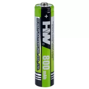 Hi-Watt AAA800 AAA Battery 1.2V 800mAh NiMH Cell