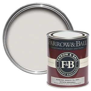 Farrow & Ball Estate Strong white No. 2001 Eggshell Metal & wood Paint 0.75L