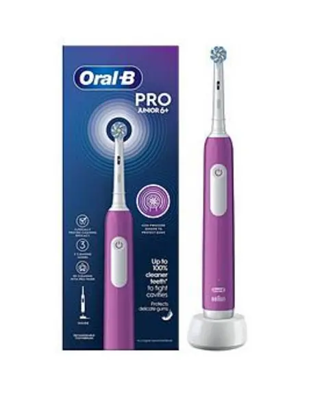 Oral B Pro Junior Kids Purple Electric Toothbrush