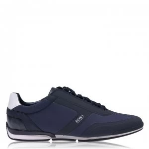 Hugo Boss Saturn Low Profile Nylon Trainers Navy Size 8 Men