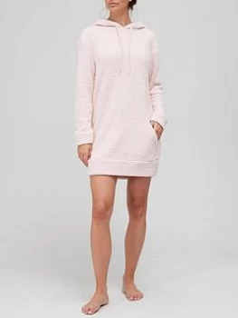 Calvin Klein One Super Soft Lounge Hoodie Dress - Pink Size XS Women