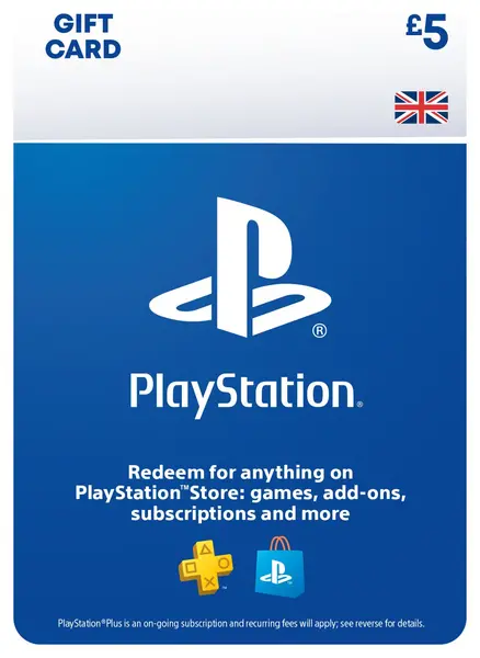 Sony PlayStation Store £5 PSN Top up Gift Card