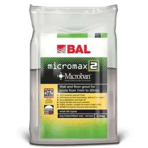 Micromax2 Grout for Walls & Floors - Gunmetal 2.5kg - BAL