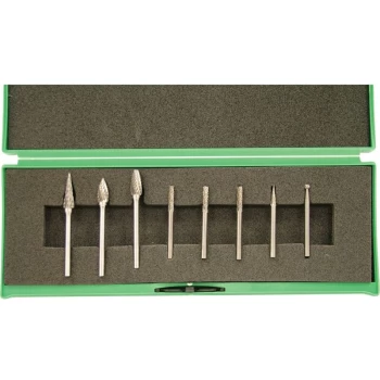 8-Pce Double Cut Burr Set Cut 6 3MM Shank - York