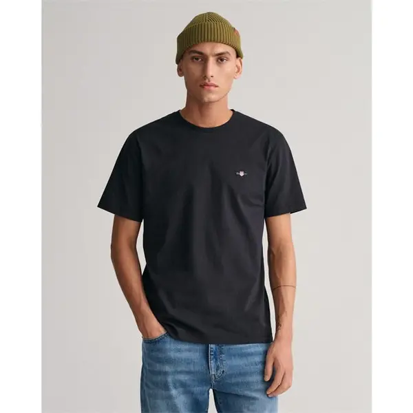 Gant Regular Fit Shield T-Shirt - Black L