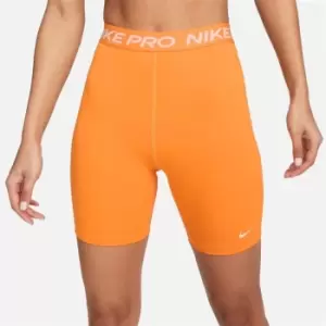 Nike Pro 7" High Rise Shorts Womens - Orange