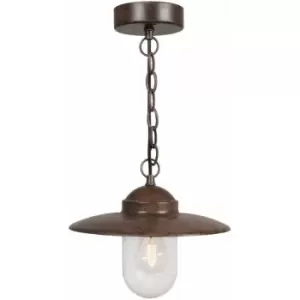 Nordlux Luxembourg Dome Pendant Ceiling Light Rusty, E27, IP33
