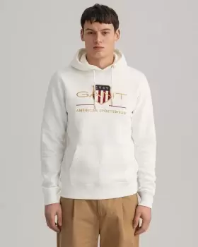 GANT Men Archive Shield Hoodie (S) Beige