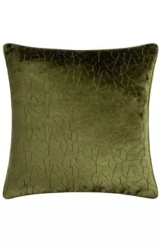 Malans Cut Velvet Piped Polyester Filled Cushion