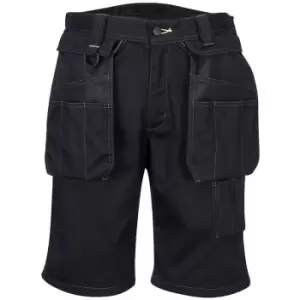 PW345BKR32 - sz 32 PW3 Holster Work Shorts - Black - Black - Portwest