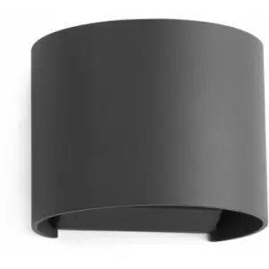 08-faro - Sunset dark gray garden wall light 2-light