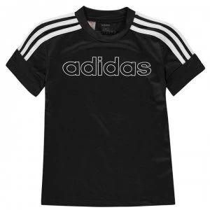 adidas Boys Sereno Graphic T-Shirt Kids - Black/White